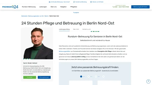 Website Screenshot: PROMEDICA PLUS Berlin Nord-Ost - 24h Pflege in Berlin Nord-Ost | Promedica24 - Date: 2023-06-20 10:42:22