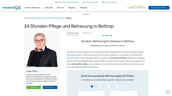 Website Screenshot: PROMEDICA PLUS Bottrop - 24h Pflege in Bottrop | Promedica24 - Date: 2023-06-20 10:42:22