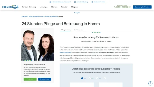 Website Screenshot: PROMEDICA PLUS Hamm - 24h Pflege in Hamm | Promedica24 - Date: 2023-06-20 10:42:23