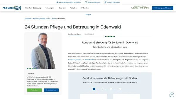 Website Screenshot: PROMEDICA PLUS Odenwald - 24h Pflege im Odenwald | Promedica24 - Date: 2023-06-20 10:42:23