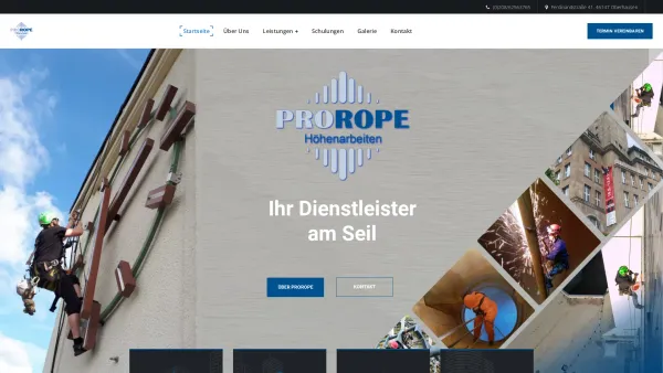 Website Screenshot: ProRope Die Industriekletterer - Prorope - Date: 2023-06-20 10:39:42