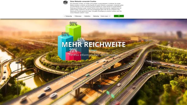 Website Screenshot: prospega GmbH - Haushaltswerbung - Marketing mit einem innovativen Partner | prospega - Date: 2023-06-20 10:39:42