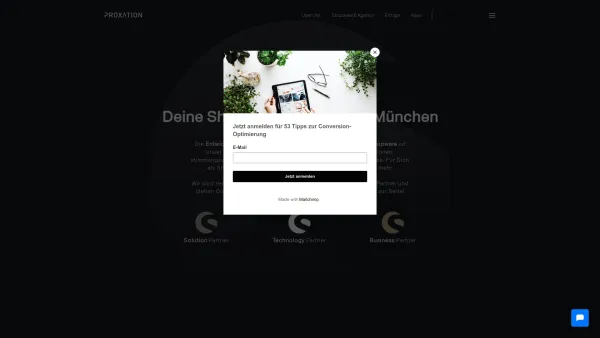 Website Screenshot: Proxation GmbH E-Commerce & Shopware Agentur München - Shopware Agentur München | mit Proxation zum Traumshop - Date: 2023-06-20 10:42:23