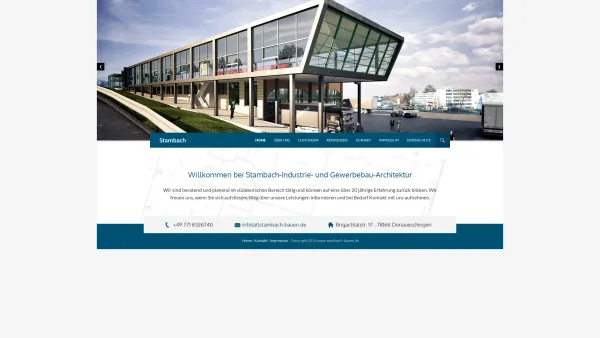 Website Screenshot: PSG GmbH Schlüsselfertiger Industrie- und Gewerbebau - Stambach Industrie- und Gewerbebau-Architektur - Architekt - Date: 2023-06-20 10:39:42