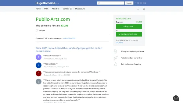 Website Screenshot: Public Arts Network Crossmedia Werbeagentur - Public-Arts.com is for sale | HugeDomains - Date: 2023-06-20 10:39:47