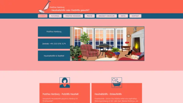 Website Screenshot: New Marketing KV - Putzfrau Hamburg - Haushaltshilfe oder Putzhilfe gesucht? - Date: 2023-06-20 10:39:47