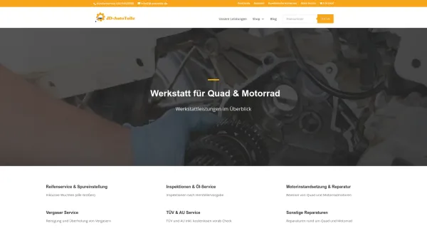 Website Screenshot: Quad ATV Touren - Quad Werkstatt Berlin / Brandenburg - Werkstatt für Quad & ATV - Date: 2023-06-20 10:42:23