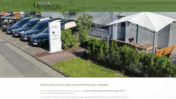 Website Screenshot: Dieter Quisbrock Überführungen oHG - Dieter Quisbrock - ?berf?hrungen - - Date: 2023-06-20 10:39:47