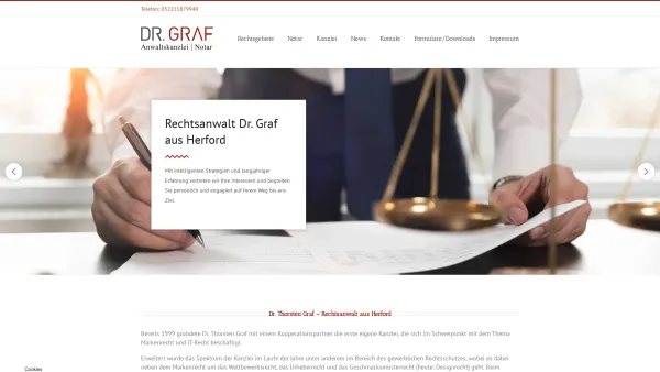 Website Screenshot: Rechtsanwalt Dr. Graf für Lebensversicherung widerrufen - Dr. Thorsten Graf – Rechtsanwalt und Notar aus Herford - Date: 2023-06-20 10:42:23