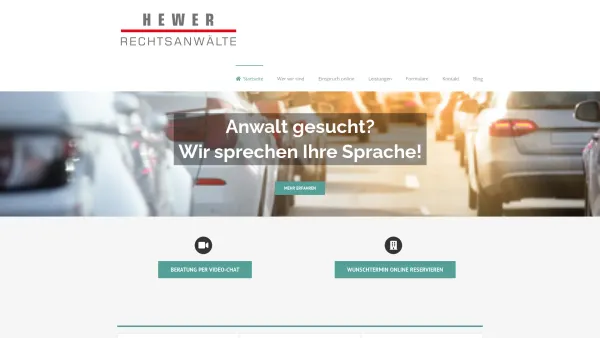 Website Screenshot: Rechtsanwälte Hewer & Kollegen - Hewer - Ihr Anwalt in Diez: Strafrecht, Verkehrsrecht, Familienrecht - Date: 2023-06-20 10:39:48