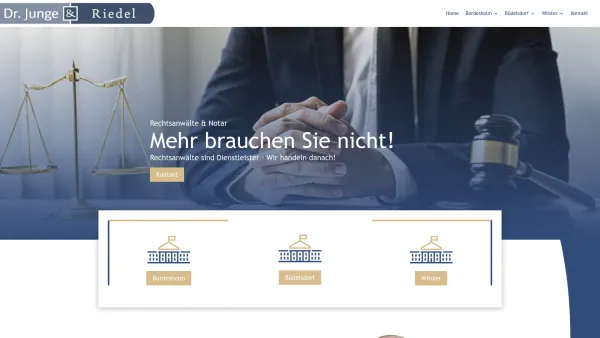 Website Screenshot: Dr. Junge & Collegen Rechtsanwälte - Home - Dr. Junge & Riedel - Date: 2023-06-20 10:39:48