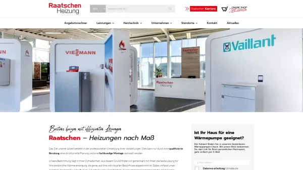 Website Screenshot: Raatschen GmbH & Co. KG - RAATSCHEN  | Ihr Partner für Heizungen & Heizungsanlagen in NRW - Date: 2023-06-20 10:39:48