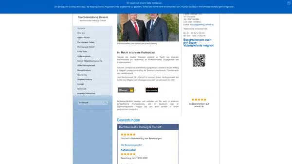 Website Screenshot: Hellwig & Osthoff Rechtsanwälte -  Der zufriedene Mandant - Rechtsanwälte für Arbeitsrecht, Familienrecht und Verkehrsrecht - Date: 2023-06-20 10:39:52