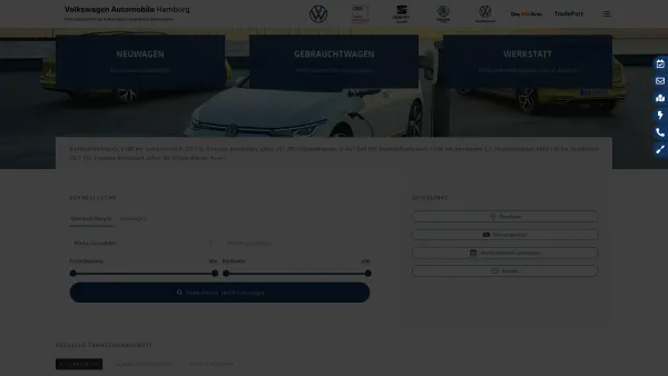 Website Screenshot: Warnke in Ahrensburg -  Original Volkswagen - Volkswagen Automobile Hamburg: VW | VW Nutzfahrzeuge - Date: 2023-06-20 10:39:52