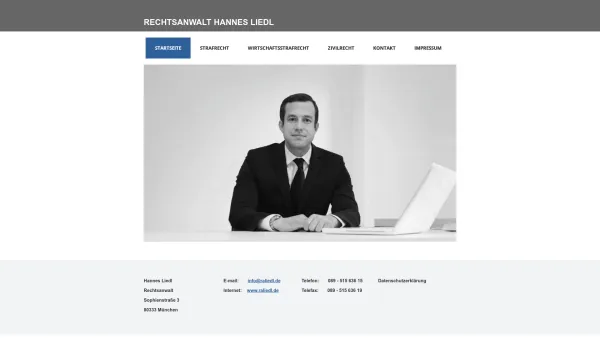 Website Screenshot: Rechtsanwalt Hannes Liedl - Rechtsanwalt Hannes Liedl - Rechtsanwalt Hannes Liedl in München: Kanzlei für Strafrecht - Date: 2023-06-20 10:39:52