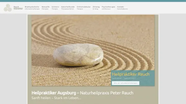 Website Screenshot: Naturheilpraxis Peter Rauch - Heilpraktiker Augsburg - Naturheilpraxis Peter Rauch - Date: 2023-06-20 10:42:23