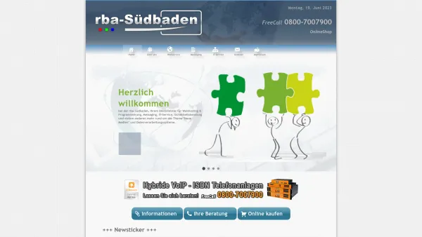 Website Screenshot: rba-Südbaden - Inh. Ulf Richter - rba-Südbaden - Home - Date: 2023-06-20 10:39:52