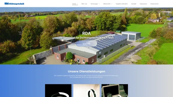 Website Screenshot: RDA - RDA Raters Dichtungstechnik Ascheberg - Date: 2023-06-20 10:39:52