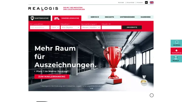 Website Screenshot: Realogis Holding GmbH - REALOGIS - Date: 2023-06-20 10:39:52