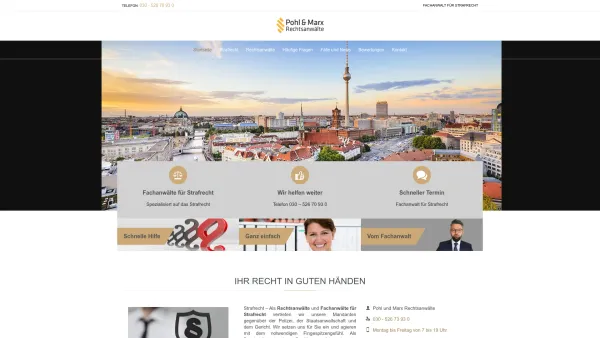 Website Screenshot: Rechtsanwalt Verkehrsrecht Berlin - Strafrechtskanzlei Berlin » Rechtsanwälte Fachanwälte für Strafrecht - Date: 2023-06-20 10:39:52