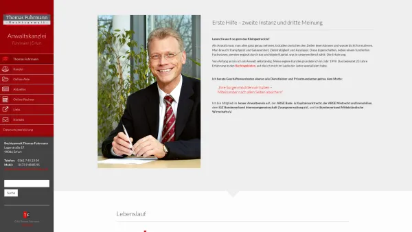 Website Screenshot: Rechtsanwalt Thomas Fuhrmann - Thomas Fuhrmann | Rechtsanwalt - Date: 2023-06-20 10:39:52