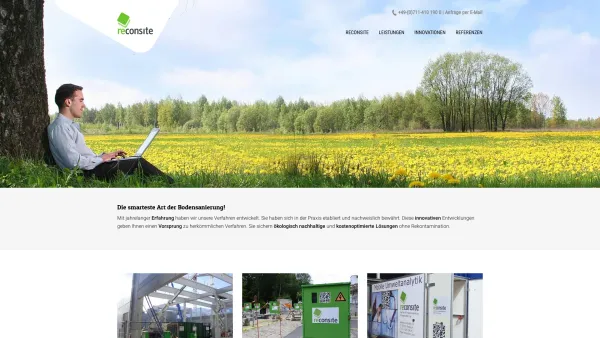 Website Screenshot: reconsite GmbH - Altlastensanierung, Umweltschutz, Consulting → reconsite - Date: 2023-06-20 10:39:53