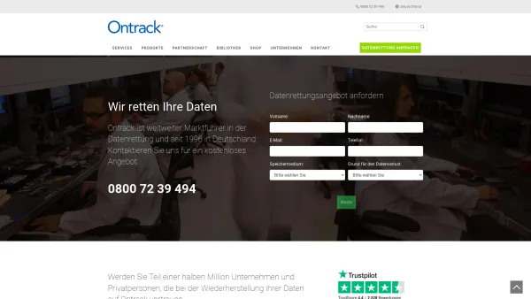Website Screenshot: Bits-Recovery Datenrettung - Ontrack | Professionelle Datenrettung | Weltmarktführer - Date: 2023-06-20 10:39:53