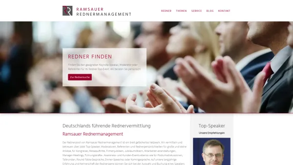 Website Screenshot: Ramsauer Rednermanagement - Top-Speaker - Ramsauer Redner - Rednervermittlung mit Erfolg - Date: 2023-06-20 10:42:23