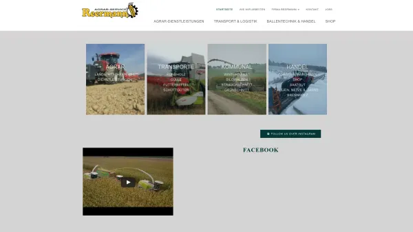 Website Screenshot: Reermann Agrar-Service - Startseite - Date: 2023-06-20 10:39:57