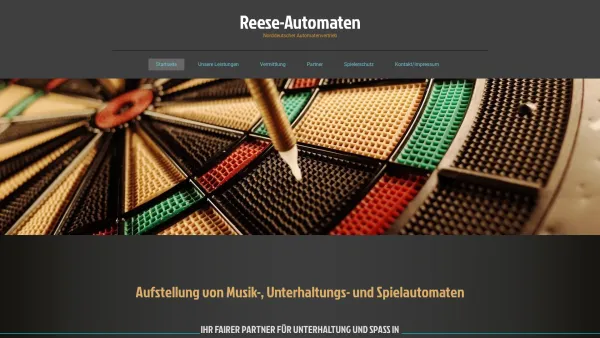 Website Screenshot: Norddeutscher Automatenvertrieb Kay Reese - Startseite - Reese-Automaten - Date: 2023-06-20 10:39:57