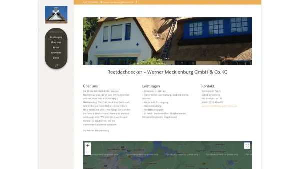 Website Screenshot: Werner Mecklenburg Reetdachdecker -  Wir decken Ihr Reetdach - bundesweit - Reetdachdecker Werner Mecklenburg – Aus Liebe zum Reetdach - Date: 2023-06-20 10:39:57