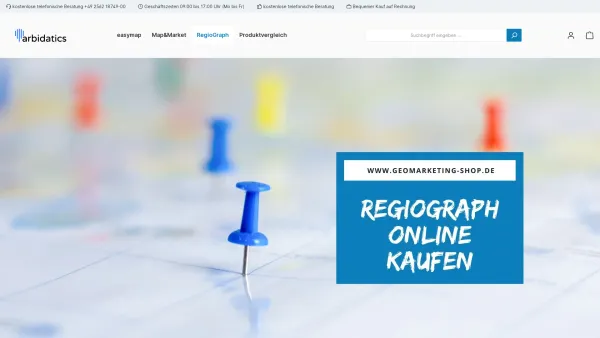 Website Screenshot: Regiograph Shop Geomarketing Software & Digitale Landkarten - RegioGraph Analysis, RegioGraph Planning und RegioGraph Strategy - Date: 2023-06-20 10:39:57