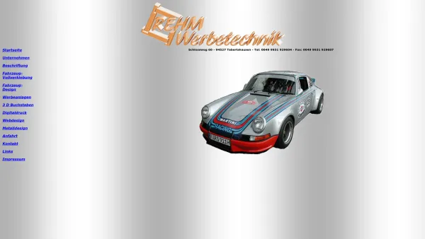 Website Screenshot: Rehm Werbetechnik & Metall-Design - Rehm Werbetechnik - Date: 2023-06-20 10:39:57