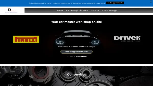 Website Screenshot: Doris Meisen GmbH & Co. KG -  Motorrad,  Transporter u. LKW Reifenmontage - Tires and WheelsStore - Date: 2023-06-20 10:39:57