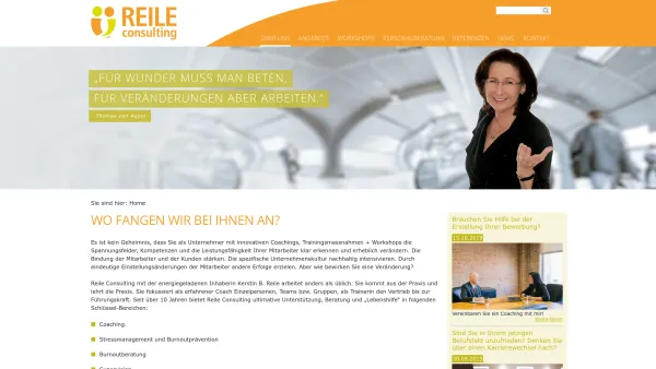 Website Screenshot: Reile Consulting - REILE CONSULTING - Date: 2023-06-20 10:39:57