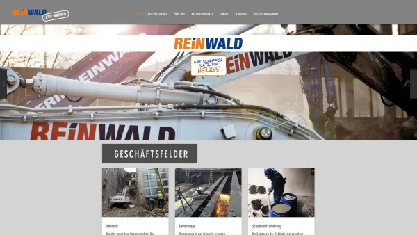 Website Screenshot: REINWALD Wertstoff-Recycling GmbH -  Entsorgen Sie mit Ihrem Fachbetrieb - Abbruch | Reinwald GmbH | Sachsen - Date: 2023-06-20 10:39:57