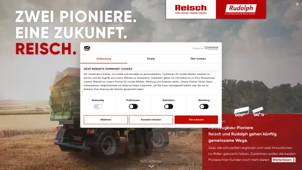 Website Screenshot: Martin Reisch GmbH -  Der Spezialist  für alles was kippt und schiebt! - Home - Reisch Fahrzeugbau - Date: 2023-06-20 10:39:57