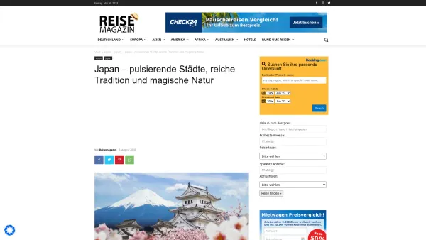Website Screenshot: Reise nach Japan - Japan - pulsierende Städte, reiche Tradition und magische Natur - Date: 2023-06-20 10:39:57