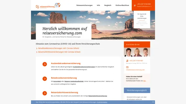 Website Screenshot: Dr. Walter GmbH -  reiseversicherung.com -  Reiseversicherungen vom Profi! - reiseversicherung.com - Reiseversicherung im Vergleich - Date: 2023-06-20 10:39:57