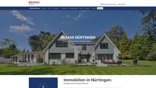 Website Screenshot: RE/MAX Best Home SW GmbH & Co. KG - RE/MAX Nürtingen – Ihr Immobilienmakler in Nürtingen - Date: 2023-06-20 10:39:57