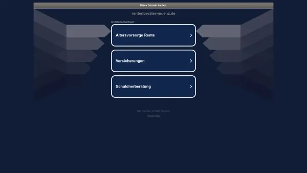 Website Screenshot: Rentenberatungskanzlei Dipl.-Verwaltungswirt Münz - rentenberater-muenz.de - Date: 2023-06-20 10:39:57