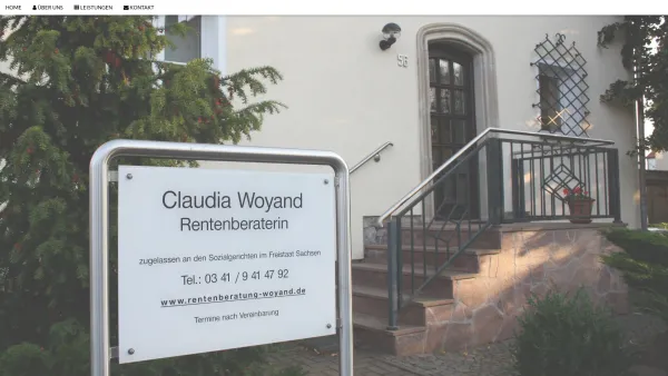 Website Screenshot: Claudia Woyand Rentenberaterin - Claudia Woyand - Rentenberaterin - Date: 2023-06-20 10:39:57