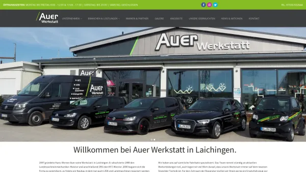 Website Screenshot: Reparaturwerkstatt Auer - Auer Werkstatt - Die Nummer 1 in Laichingen und Umgebung - Date: 2023-06-20 10:39:57