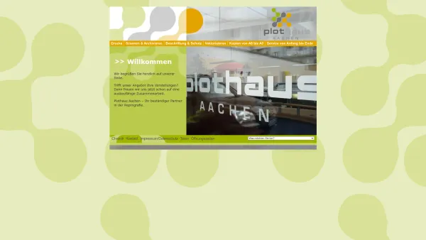 Website Screenshot: Reprografie Aachen Hans Hirtz GmbH - Plothaus Aachen - Date: 2023-06-20 10:39:57