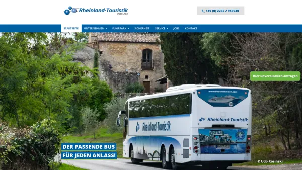 Website Screenshot: Rheinland-Touristik Platz GmbH -  Seit über 30 Jahren - Busvermietung Köln-Bonn – Rheinland-Touristik - Date: 2023-06-20 10:40:02