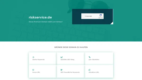 Website Screenshot: Risk Service Ltd.&Co KG - riskservice.de steht zum Verkauf!! - Date: 2023-06-20 10:40:02