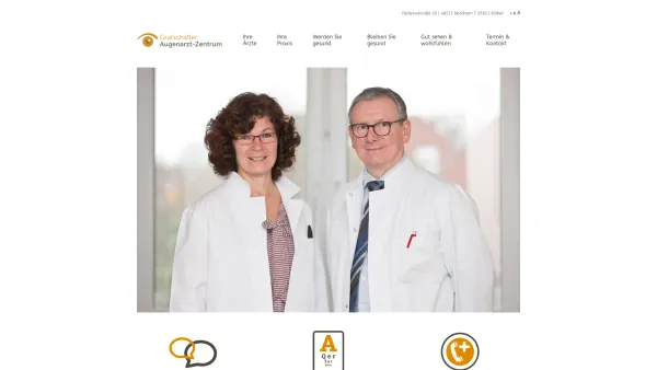 Website Screenshot: Augenarztpraxis Roest & Rotmann - Grafschafter Augenarztzentrum – Ihre Augenärzte in Nordhorn - Date: 2023-06-20 10:40:03