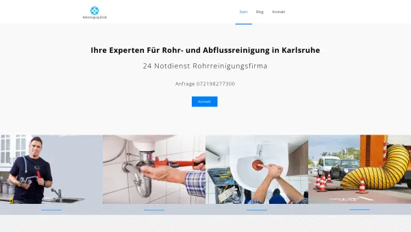 Website Screenshot: Rohrreinigung Karlsruhe - rohrreinigung-klinik.de | Ещё один сайт на WordPress - Date: 2023-06-20 10:40:03