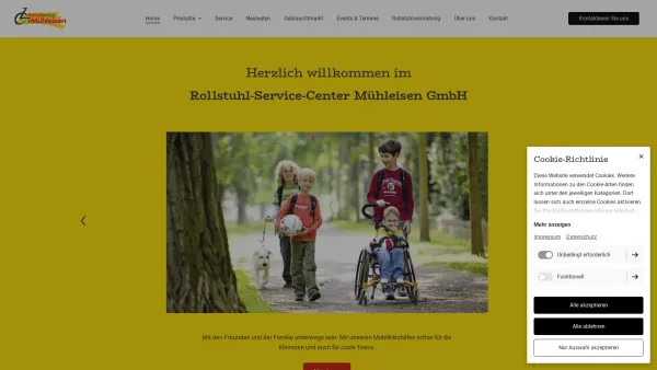 Website Screenshot: Mühleisen Reha-Service -  Bei  uns wird SERVICE großgeschrieben! - Home | Rollstuhl Mühleisen - Date: 2023-06-20 10:40:07