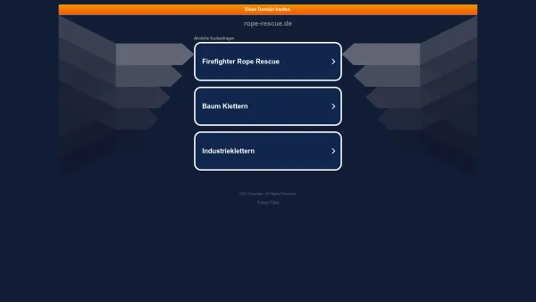 Website Screenshot: Rope & Rescue Fachhandel für Höhenrettung und Absturzsicherung Beratung, Schulung und Verkauf - rope-rescue.de - Date: 2023-06-20 10:40:07